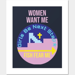 Fish Fear Me Posters and Art